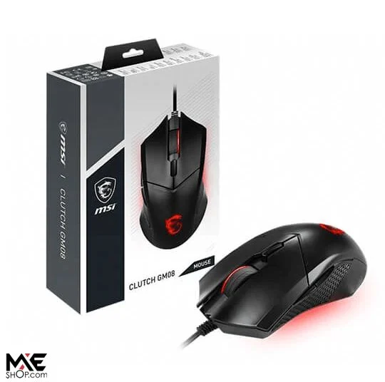 MSI Clutch GM08 Wired Gaming Mouse 3200 DPI 6 Buttons
