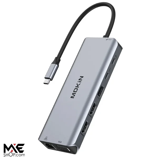 MOKiN Dual HDMI and VGA 14 in 1 USB C Docking Station with PD