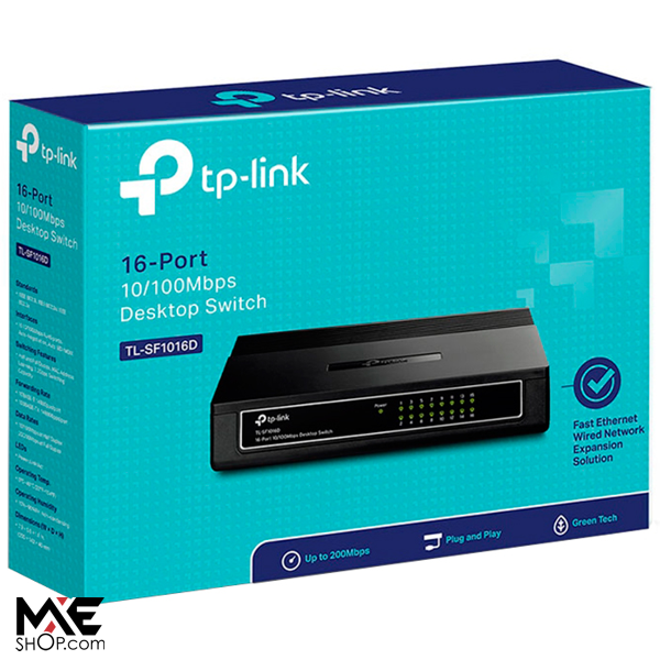 TP-Link TL-SF1016D 16-Port 10/100 Mb/s Unmanaged Switch