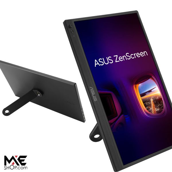 ASUS ZenScreen MB169CK Portable USB Monitor- 16 inch (15.6 inch viewable), Full HD, IPS, dual USB Type-C, Flicker Free, Blue Light Filter, Anti-glare surface, 360° kickstand